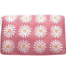 Kulturbeutel 18cm Wiesen-Margerite Rosa