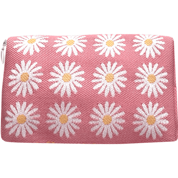 Kulturbeutel 18cm Wiesen-Margerite Rosa