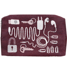 Necessär 18cm Sladd Burgundy