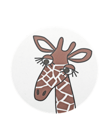 Dessous de verre Girafe