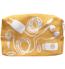 Pouch 12cm Cords Yellow