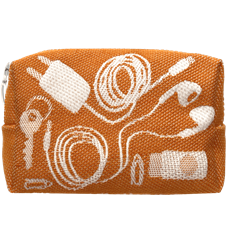 Pouch 12cm Cords Orange