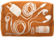 Kulturbeutel 12cm Kabel Orange