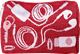 Pouch 12cm Cords Red