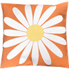 Taie d'oreiller 45x45cm Margerite Orange