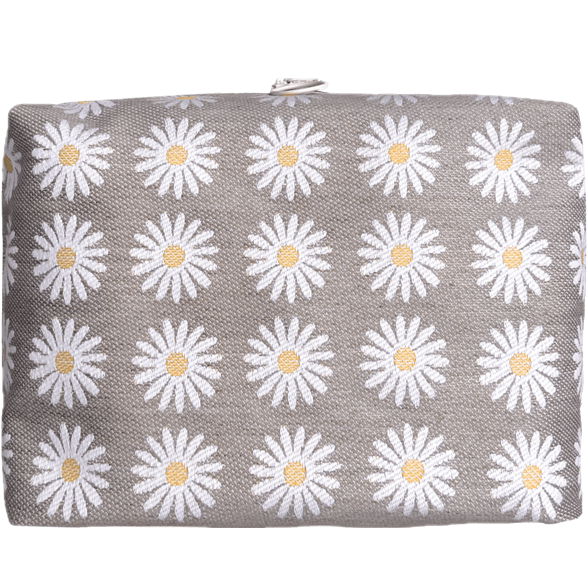 Toilet bag 25cm Daisy Linen Gray