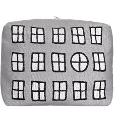 Toilet bag 25cm Windows Gray