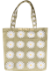 Tote L Marguerites Vert Lin