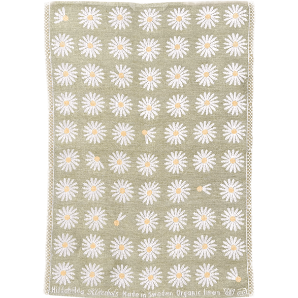 Kitchen towel Daisy Linen Green