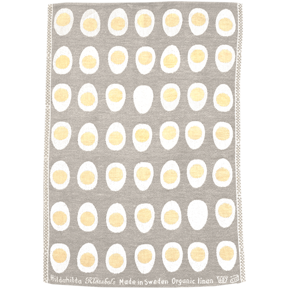 Torchon Oeufs Gris