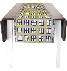 Runner 35x150 cm Windows Green