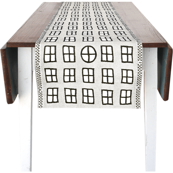Runner 35x150cm Windows White
