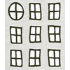 Runner 35x150cm Windows White