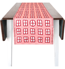 Runner 35x150 cm Windows Pink