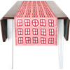 Chemin de table 35x150cm Fenetre Rose