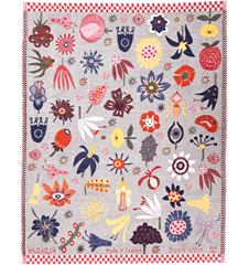 Barnfilt Blommor