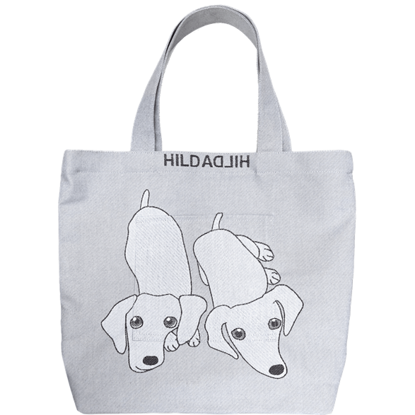 Tote L Hund Grå