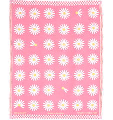 Kinderdecke Wiesen-Margerite Rosa