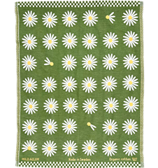 Baby Blanket Daisy Green