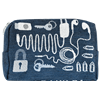 Pouch 18cm Cords Jeans blue