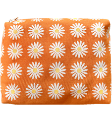 Kulturbeutel 25cm Wiesen-Margerite Orange