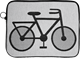 Pochette d'ordinateur Vélo Gris
