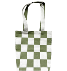Tote M Checkered Green