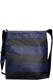 Sac Messager Bandes Noires/Bleues Foncées