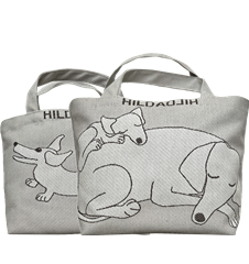 Tote XS Lunch bag Dog Gray