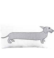 Kissenbezug 65x30cm Dackel Gray