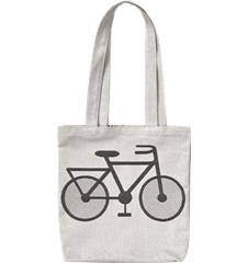 Tote M Fahrrad Weiss