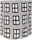 Topfdekoration Fenster Grau