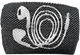 Kulturbeutel 8cm Kabel Schwarz