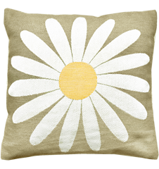 Kuddfodral 30x30cm Prästkrage Lingrön