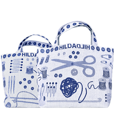 Tote XS Sac Tricoter Bleu
