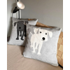 Kuddfodral 45x45cm mjuk Hund