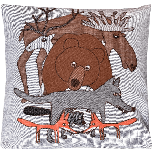 Kissenbezug 45x45cm Schwedische Tiere