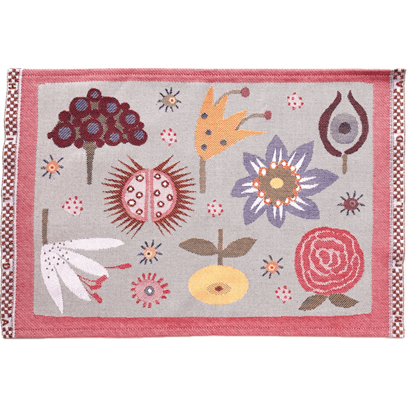 Tablett Blommor