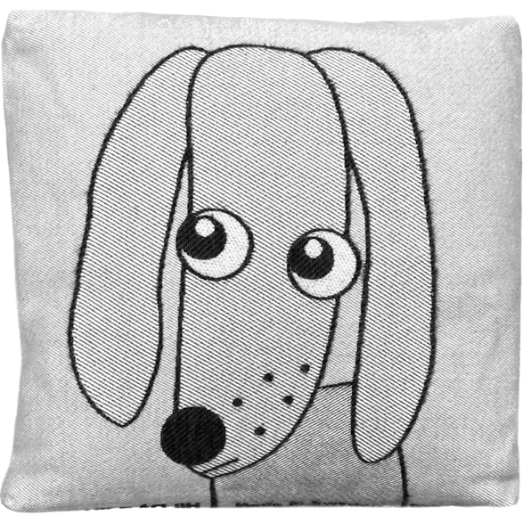 Kuddfodral 30x30cm mjuk Hund Grå