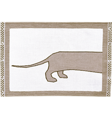 Table mat Dachshund Tail Brown
