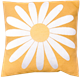 Cushion cover 30x30cm Daisy Yellow