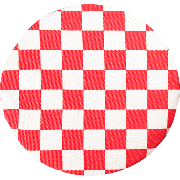 Sitzkissen Kariert Rot