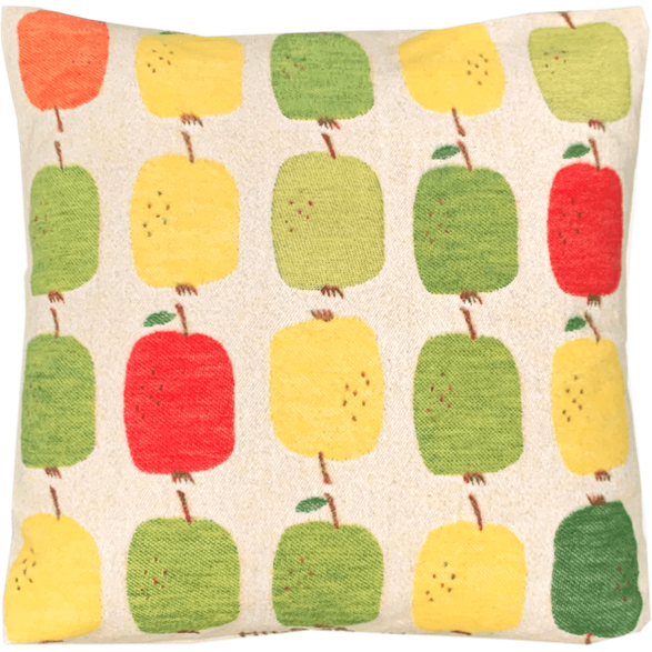 Kuddfodral 45x45cm mjuk Äpple röd