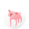 Untersetzer Schwein