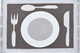 Set de Table Assiette Marron