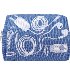 Pouch 12cm Cords Sky Blue