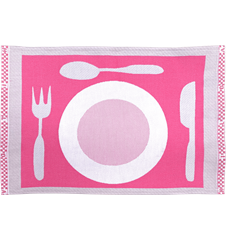 Table mat Plate Pink