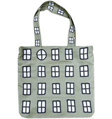 Tote L Windows Green