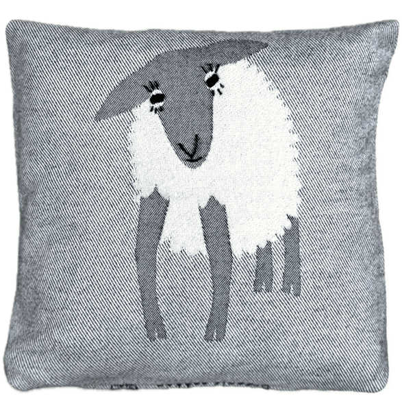 Kuddfodral 30x30cm mjuk Lamm trött