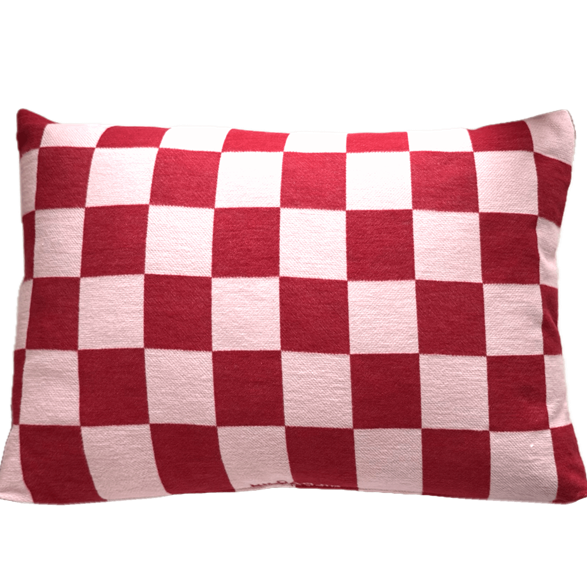 Kuddfodral 65x50cm RutaRand Rosa